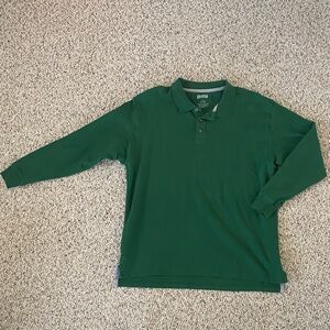Duluth Trading Co Forest Green Polo Shirt Dadcore